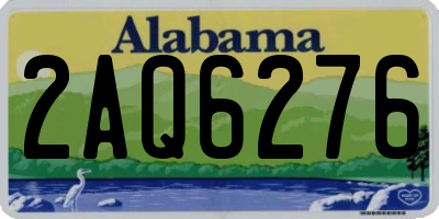 AL license plate 2AQ6276