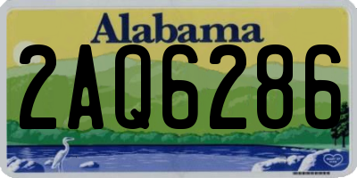 AL license plate 2AQ6286