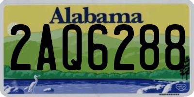 AL license plate 2AQ6288