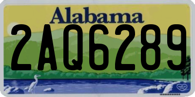 AL license plate 2AQ6289