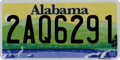 AL license plate 2AQ6291