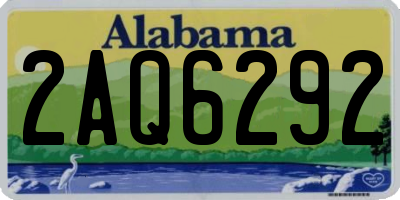 AL license plate 2AQ6292