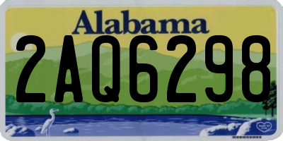 AL license plate 2AQ6298