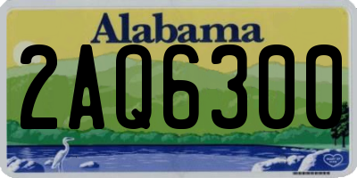 AL license plate 2AQ6300