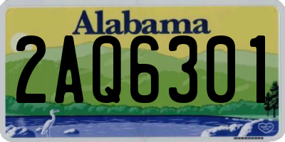 AL license plate 2AQ6301