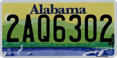AL license plate 2AQ6302