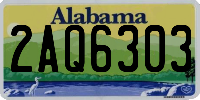 AL license plate 2AQ6303