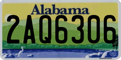 AL license plate 2AQ6306