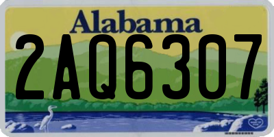 AL license plate 2AQ6307