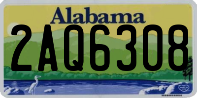 AL license plate 2AQ6308