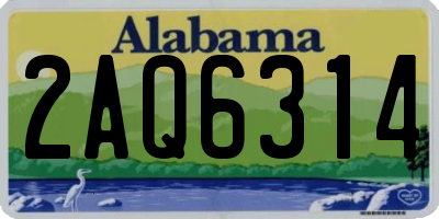 AL license plate 2AQ6314