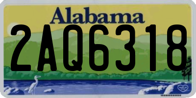 AL license plate 2AQ6318
