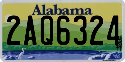 AL license plate 2AQ6324