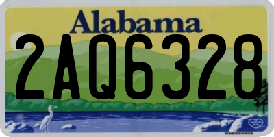 AL license plate 2AQ6328