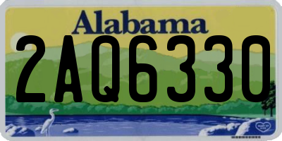 AL license plate 2AQ6330