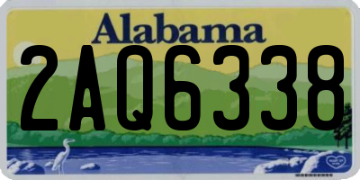 AL license plate 2AQ6338