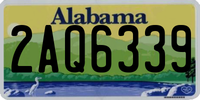AL license plate 2AQ6339