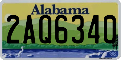 AL license plate 2AQ6340