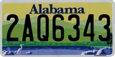 AL license plate 2AQ6343
