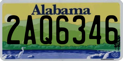AL license plate 2AQ6346