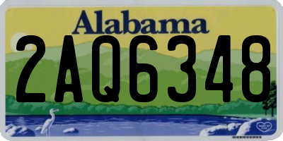 AL license plate 2AQ6348