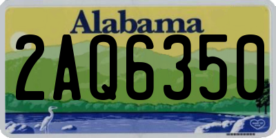 AL license plate 2AQ6350