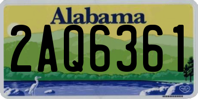 AL license plate 2AQ6361