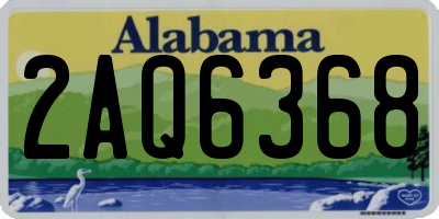 AL license plate 2AQ6368
