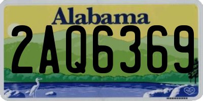 AL license plate 2AQ6369
