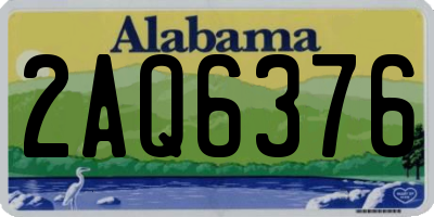 AL license plate 2AQ6376