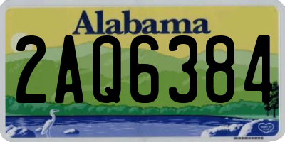 AL license plate 2AQ6384