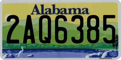 AL license plate 2AQ6385