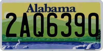 AL license plate 2AQ6390