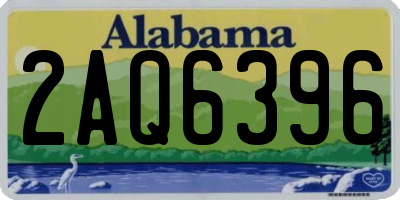 AL license plate 2AQ6396