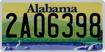 AL license plate 2AQ6398