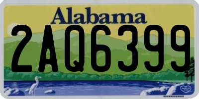 AL license plate 2AQ6399