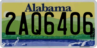 AL license plate 2AQ6406