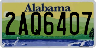 AL license plate 2AQ6407