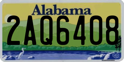 AL license plate 2AQ6408