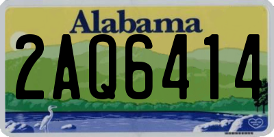 AL license plate 2AQ6414