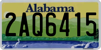 AL license plate 2AQ6415