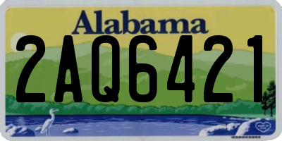 AL license plate 2AQ6421