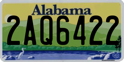 AL license plate 2AQ6422