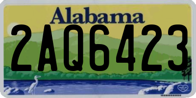 AL license plate 2AQ6423