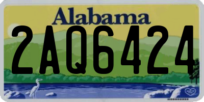 AL license plate 2AQ6424