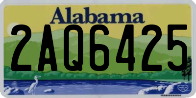 AL license plate 2AQ6425