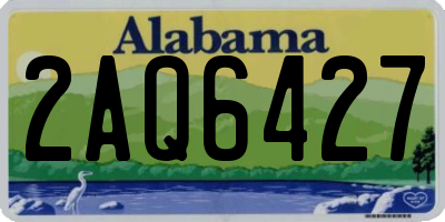 AL license plate 2AQ6427