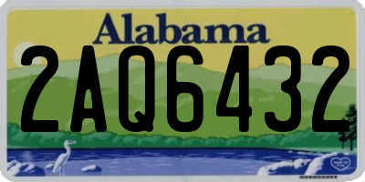 AL license plate 2AQ6432