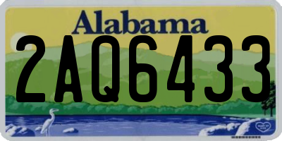 AL license plate 2AQ6433