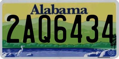AL license plate 2AQ6434